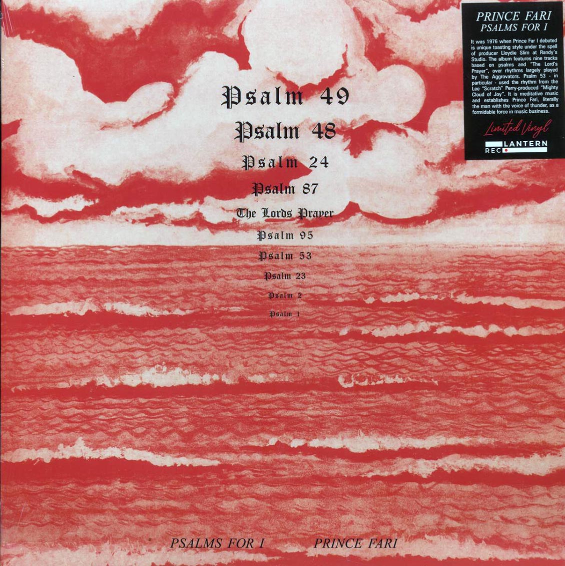 Prince Far I - Psalms For I Vinyl Record