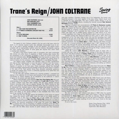 John Coltrane - Trane's Reign (clear vinyl) Vinyl Record