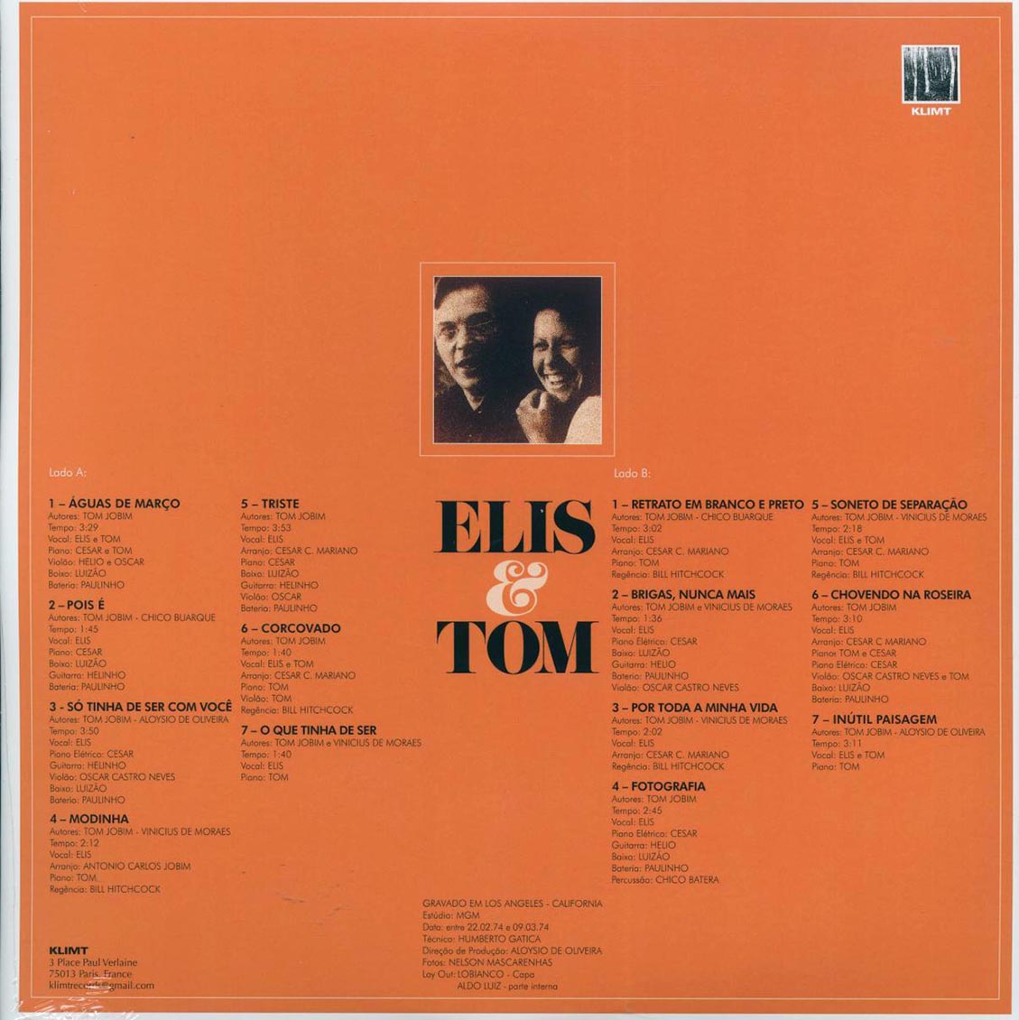 Antonio Carlos Jobim, Elis Regina - Elis & Tom (orange vinyl) Vinyl Record