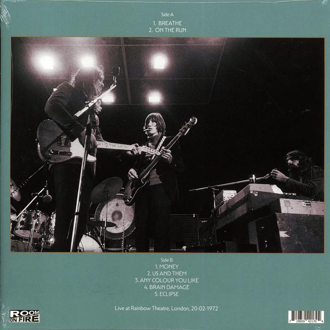 Pink Floyd - Embryo's Sculptures: Live At Rainbow Theatre, London, 20-02-1972 (blue vinyl) Vinyl Record