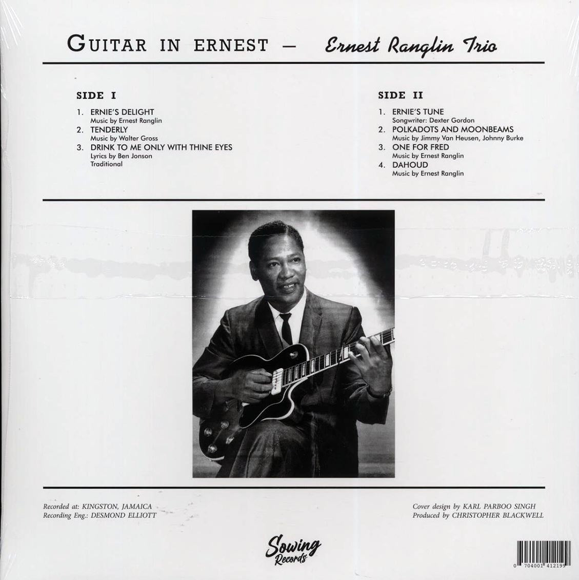 Ernest Ranglin - Guitar In Ernest (clear vinyl) Vinyl Record