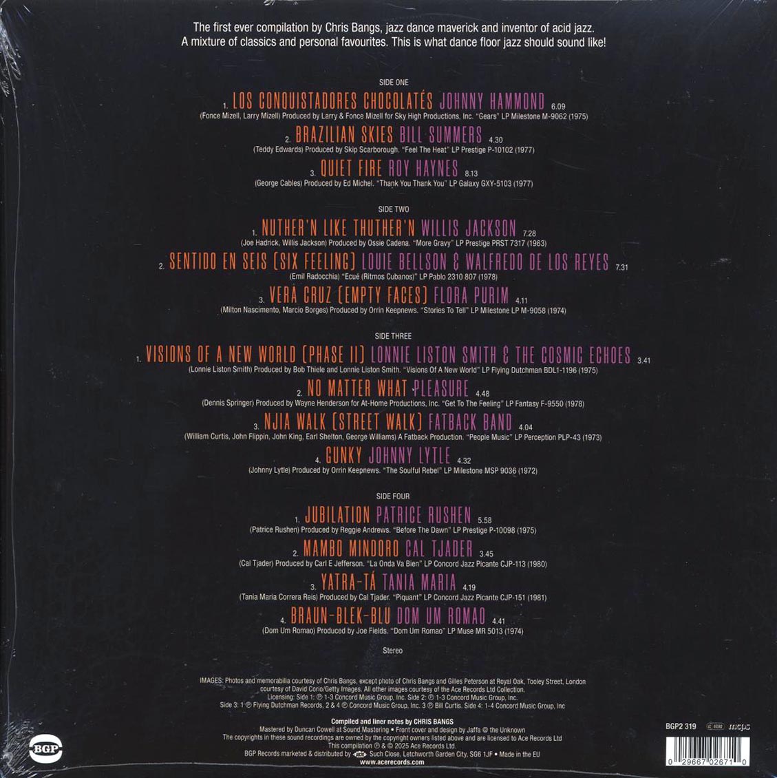 Johnny Hammond, Bill Summers, Lonnie Liston, Cal Tjader, Etc. - Chris Bangs Presents The Playbox (2xLP) Vinyl Record