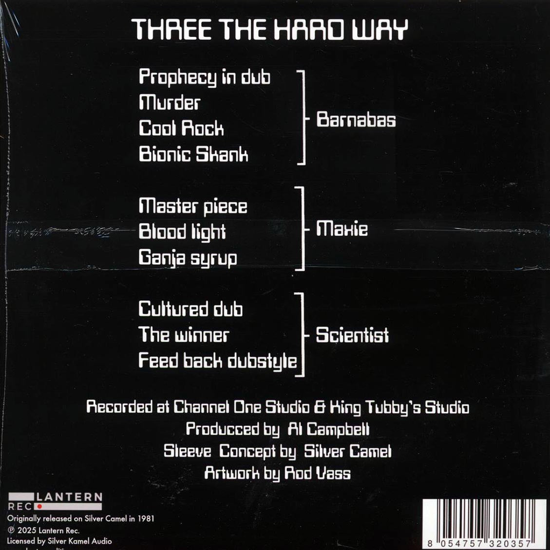 Maxie, Scientist, Barnabas - Three The Hard Way Vinyl Record