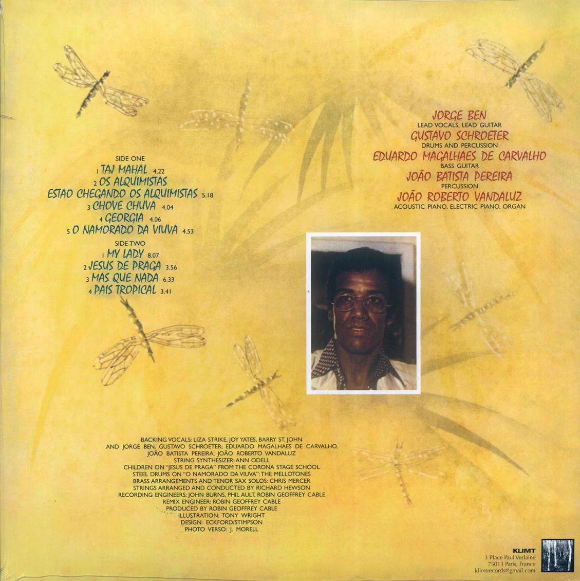 Jorge Ben - Tropical (yellow vinyl) Vinyl Record