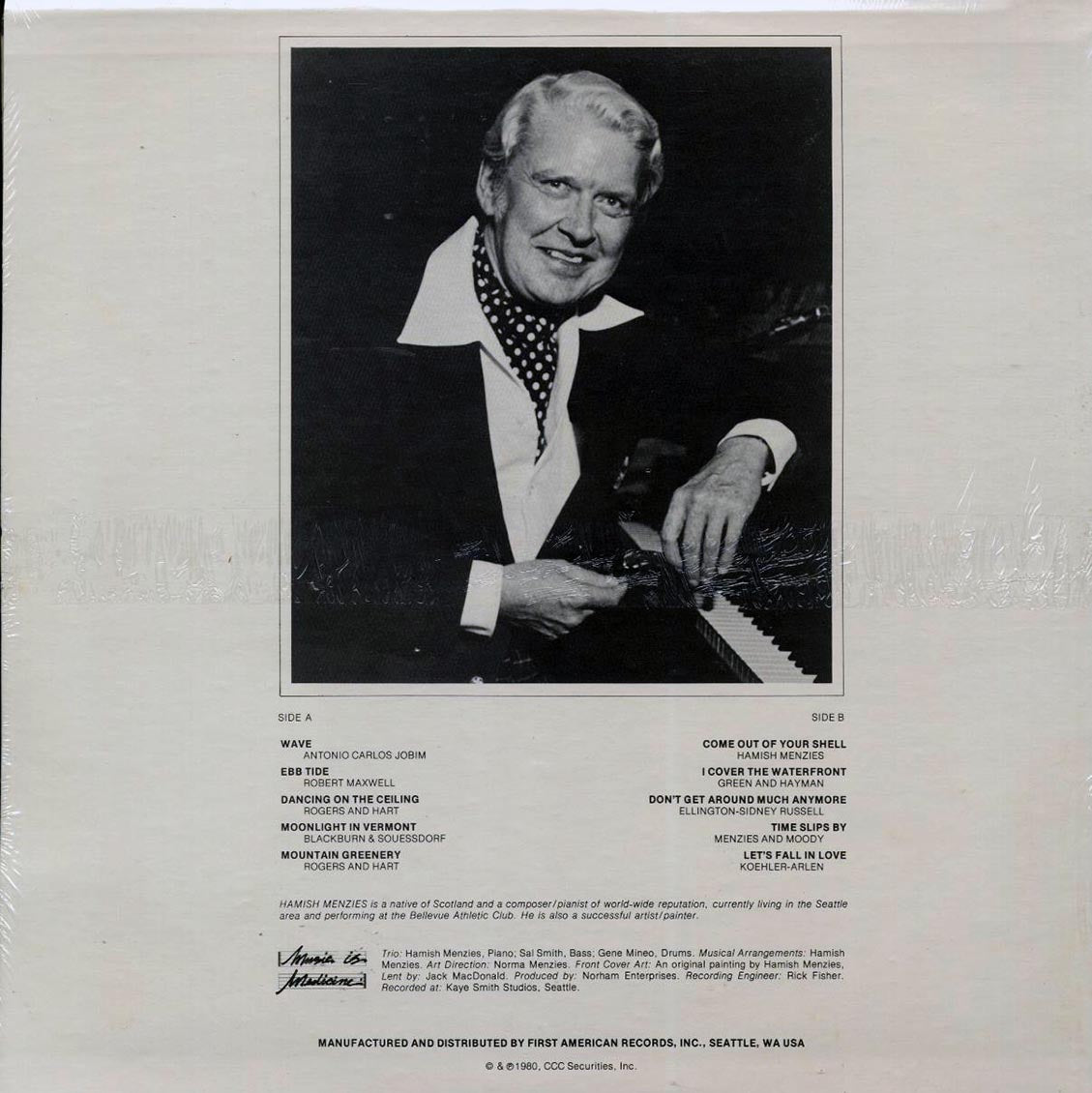 Hamish Menzies - Jazz Tracks (1980 FIRST PRESS) (orig. press) Vinyl Record