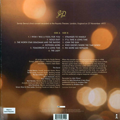 Sandy Denny - Gold Dust: Live At The Royalty (RSD 2022) (ltd. ed.) (180g) (remastered) Vinyl Record