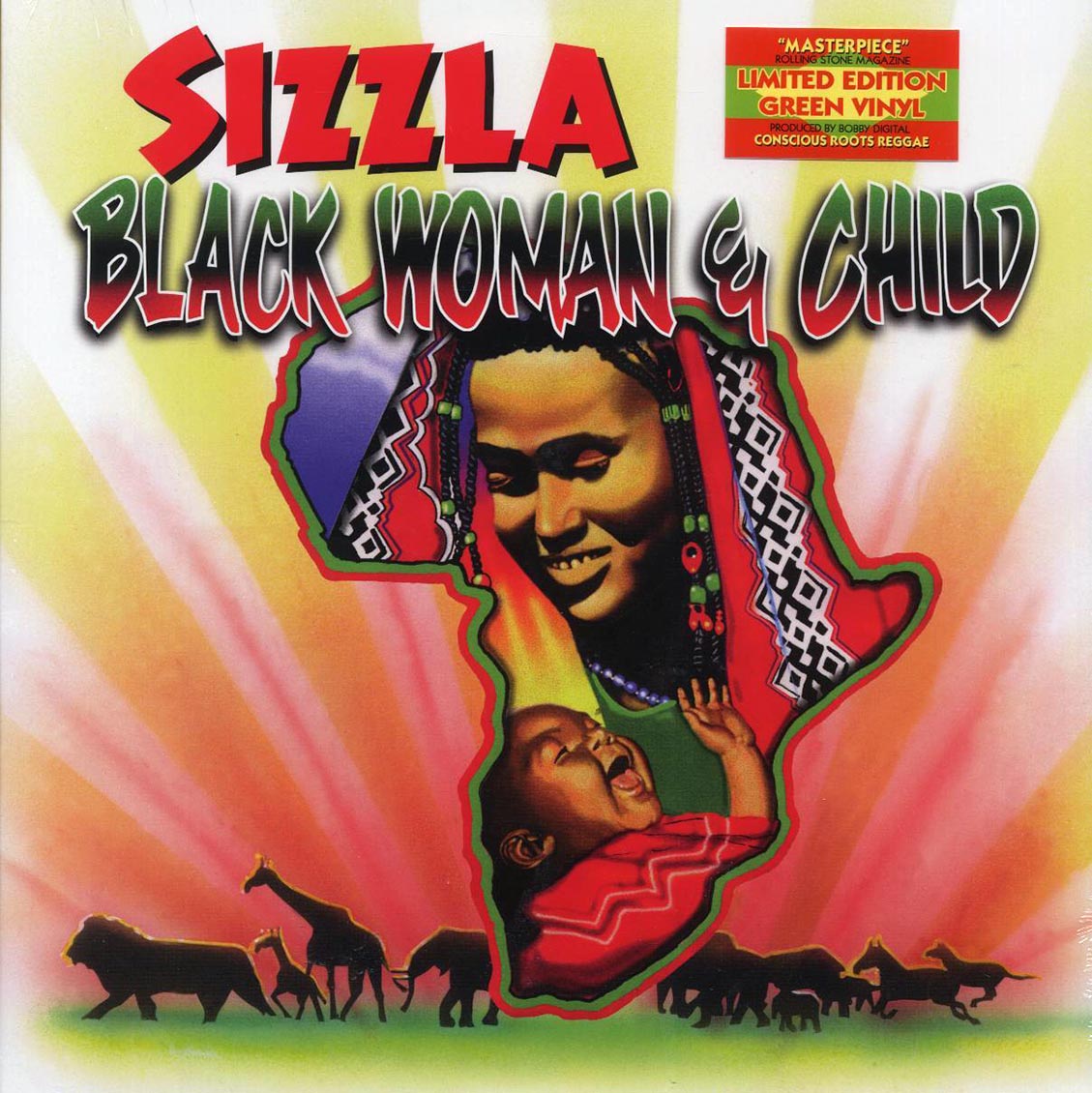 Sizzla - Black Woman And Child (ltd. ed.) (green vinyl) Vinyl Record