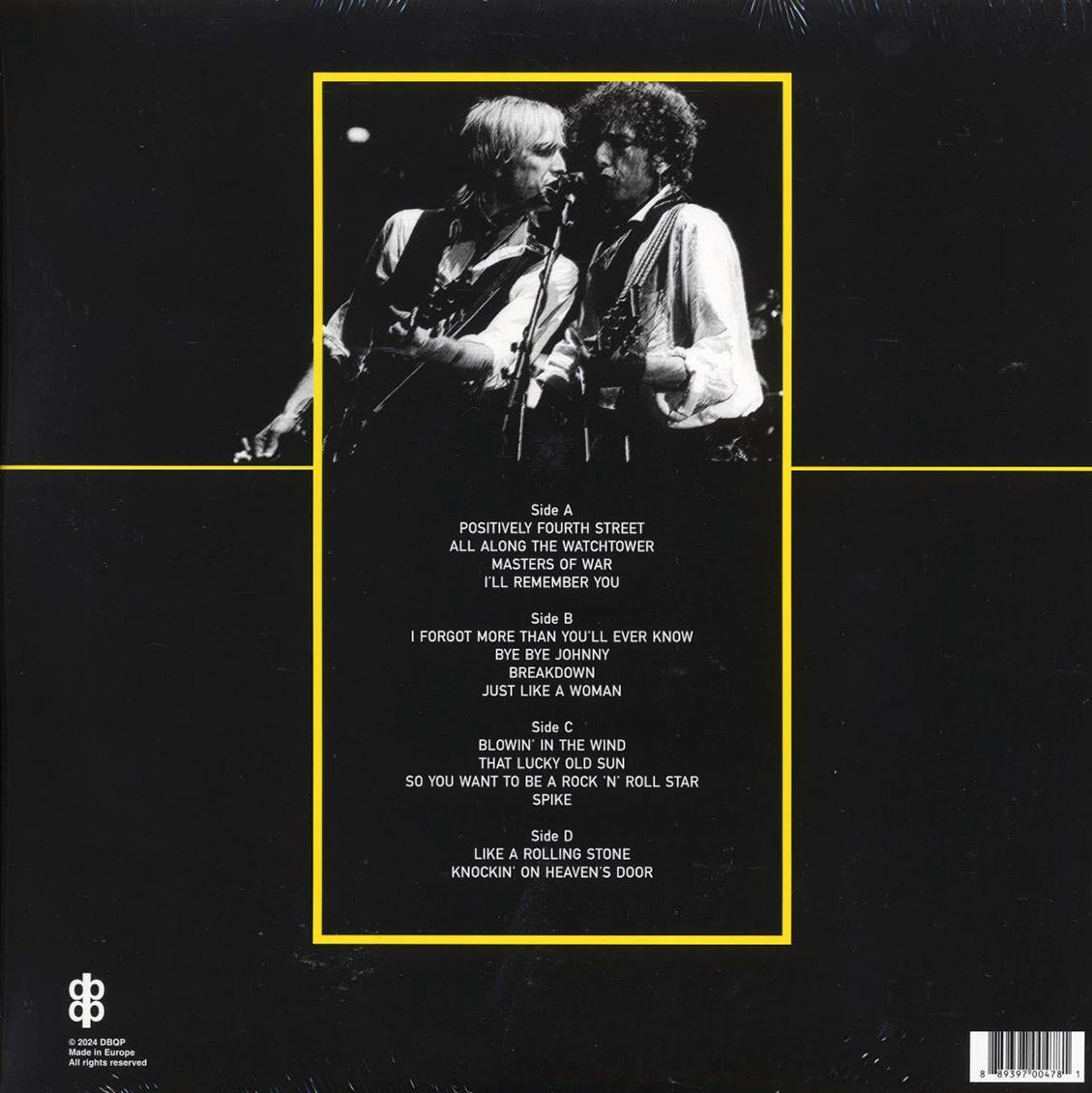 Bob Dylan, Tom Petty & The Heartbreakers - Live At The Entertainment Centre In Sydney February 24-25, 1986 (2xLP) Vinyl Record