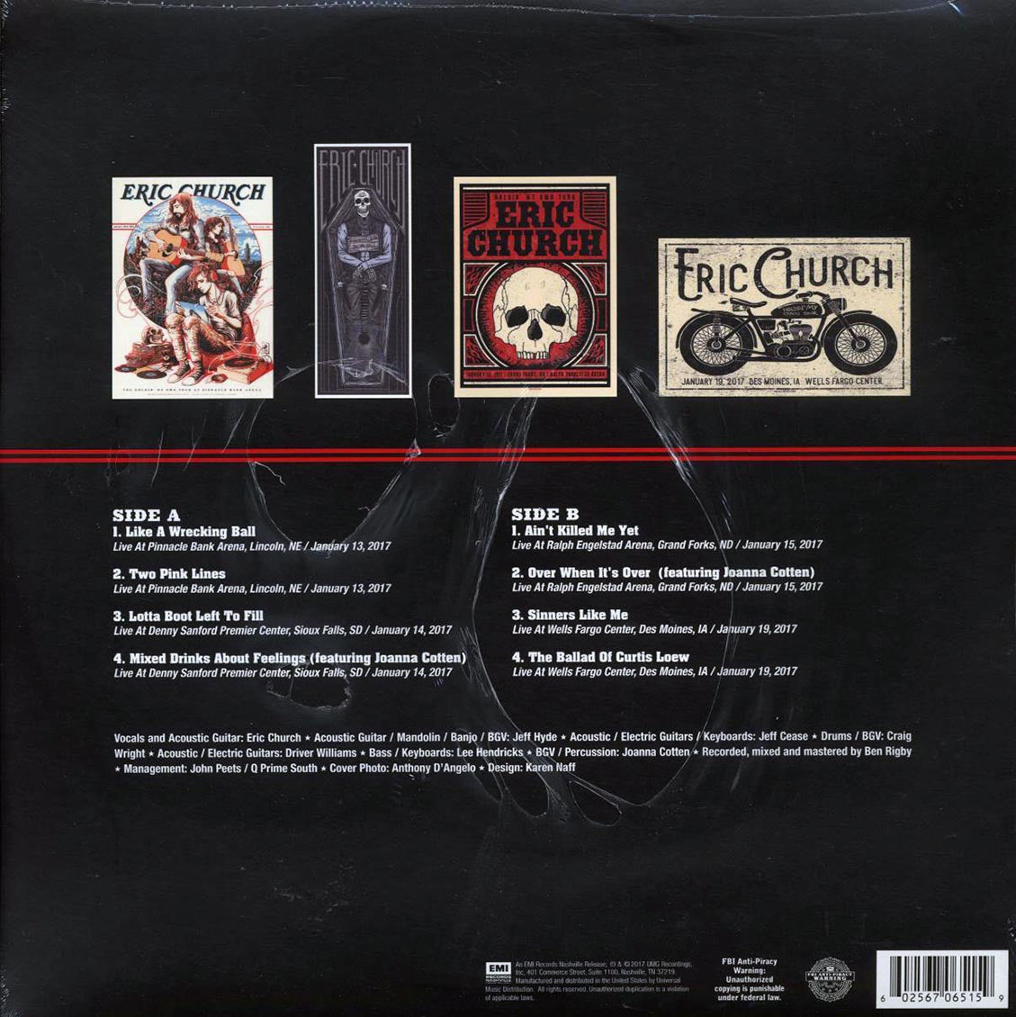 Eric Church - 61 Days in Church Volume 1 Vinyl Record