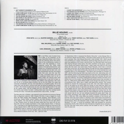 Billie Holiday - Billie Holiday At Storyville Featuring Stan Getz (ltd. ed.) (180g) (remastered) Vinyl Record