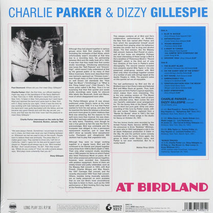 Charlie Parker, Dizzy Gillespie - At Birdland (+2 bonus tracks) (ltd. ed.) (180g) (orange vinyl) Vinyl Record