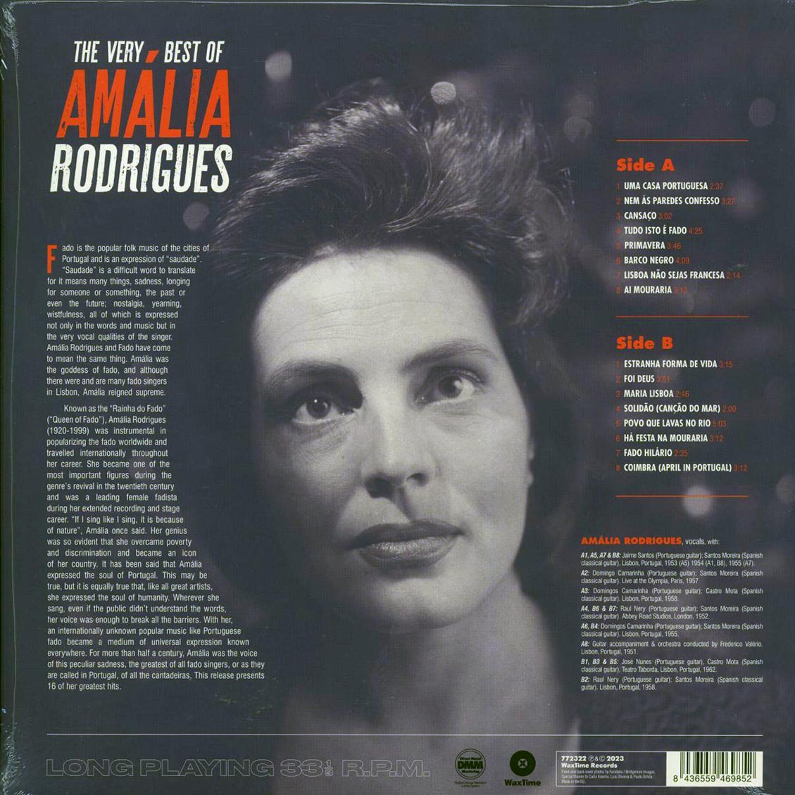 Amalia Rodrigues - The Very Best of (ltd. ed.) (180g) Vinyl Record