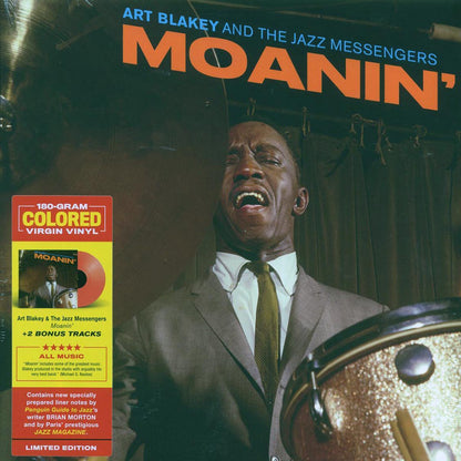Art Blakey & The Jazz Messengers - Moanin' (+2 bonus tracks) (ltd. ed.) (180g) (red vinyl) Vinyl Record