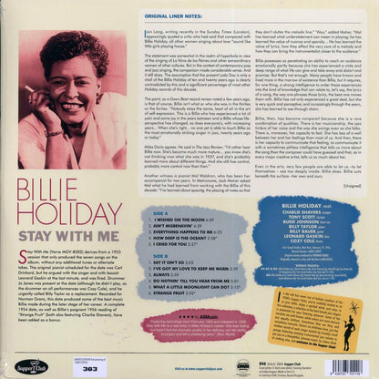 Billie Holiday - Stay With Me (ltd. ed.) (180g) Vinyl Record