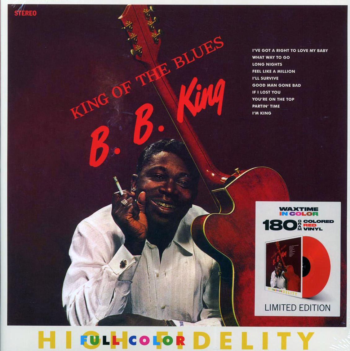 BB King - King Of The Blues (+2 bonus tracks) (ltd. ed.) (180g) (red vinyl) Vinyl Record