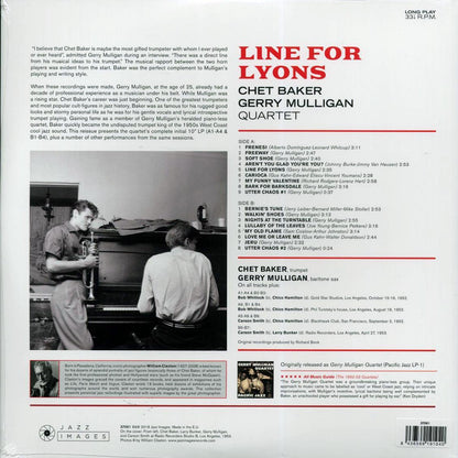 Chet Baker-Gerry Mulligan Quartet - Line For Lyons (ltd. ed.) (180g) Vinyl Record