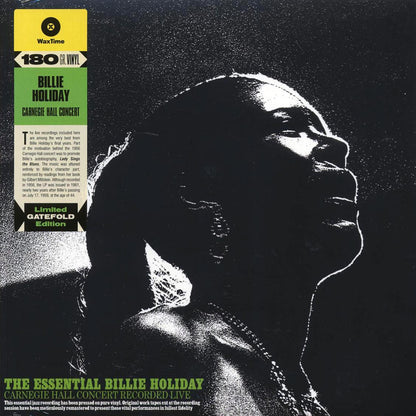 Billie Holiday - The Essential Billie Holiday: Carnegie Hall Concert Recorded Live (ltd. ed.) (180g) Vinyl Record