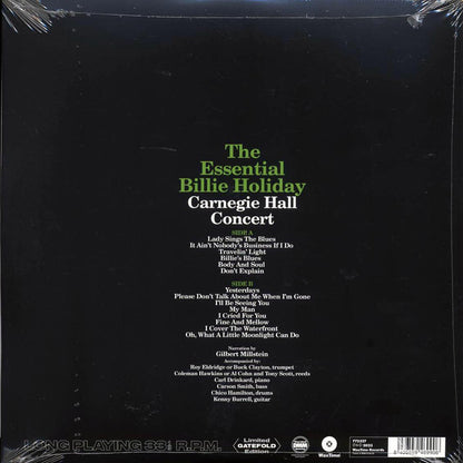 Billie Holiday - The Essential Billie Holiday: Carnegie Hall Concert Recorded Live (ltd. ed.) (180g) Vinyl Record