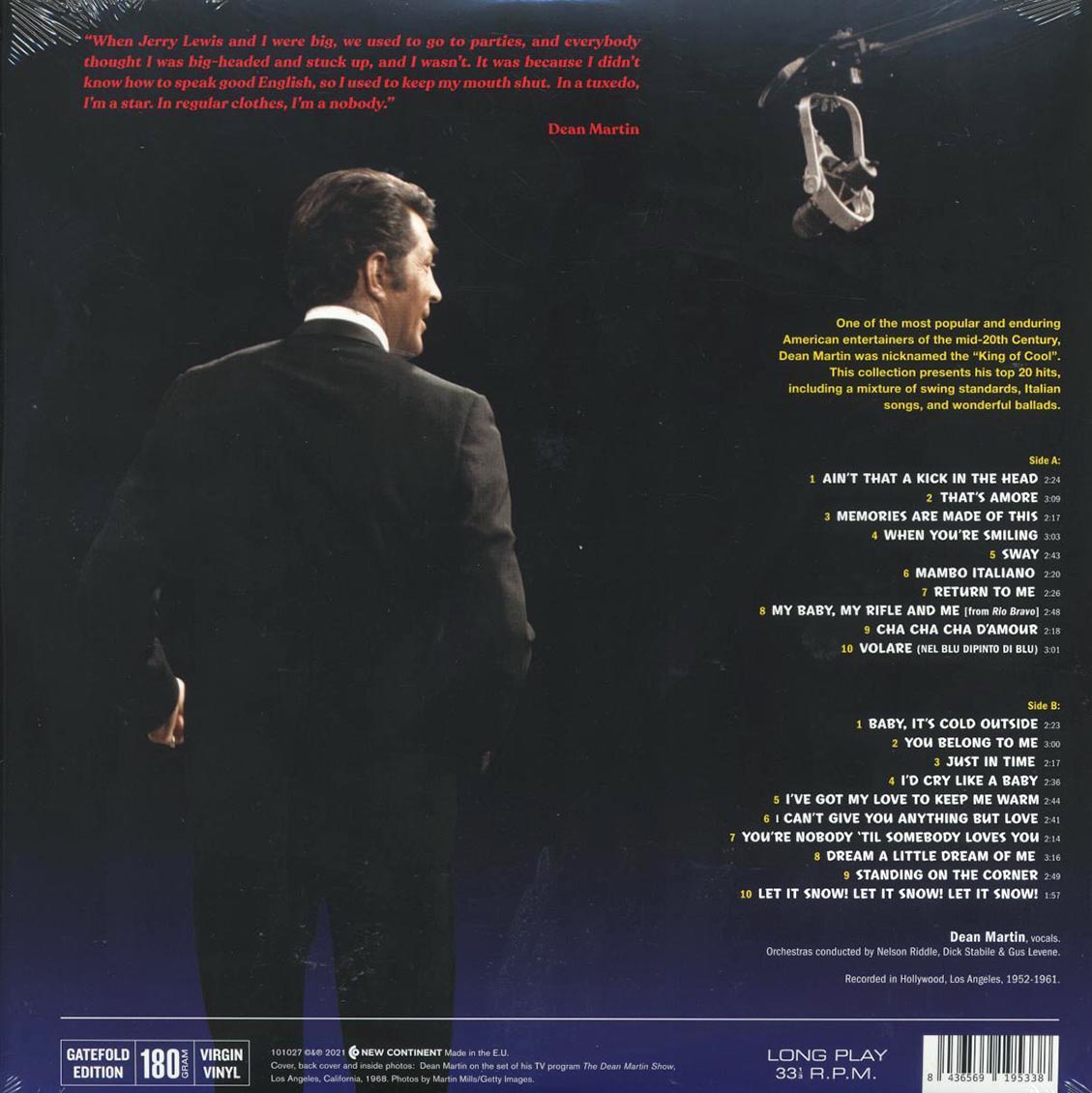 Dean Martin - Greatest Hits (ltd. ed.) (180g) Vinyl Record