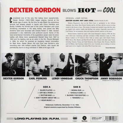 Dexter Gordon, Carl Perkins - Dexter Blows Hot And Cool (ltd. ed.) (180g) Vinyl Record