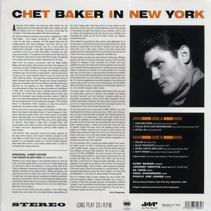 Chet Baker - In New York (+bonus track) (ltd. ed.) (180g) Vinyl Record