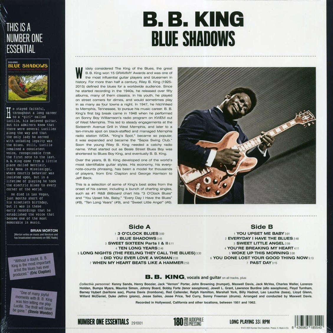 BB King - Blue Shadows: Outstanding Recordings 1951-1962 (ltd. ed.) (180g) Vinyl Record