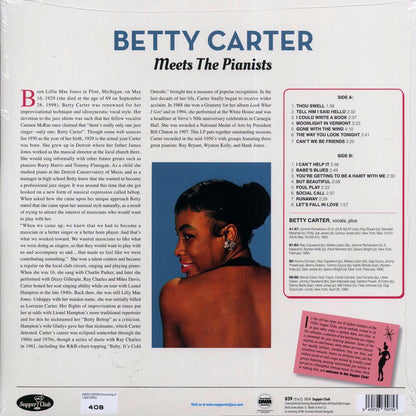 Betty Carter - Meets The Pianists Ray Bryant, Wynton Kelly, Hank Jones (ltd. ed.) (180g) Vinyl Record