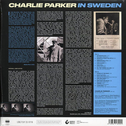 Charlie Parker - In Sweden (+2 bonus tracks) (ltd. ed.) (180g) (blue vinyl) Vinyl Record
