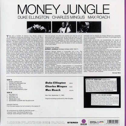 Duke Ellington, Charlie Mingus, Max Roach - Money Jungle (+4 bonus tracks) (ltd. ed.) (180g) (purple vinyl) Vinyl Record