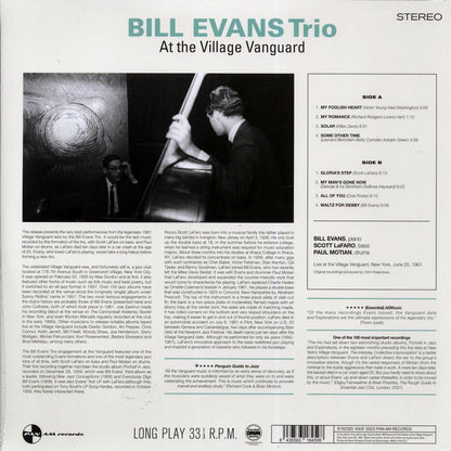 Bill Evans Trio - At The Village Vanguard (ltd. ed.) (180g) Vinyl Record