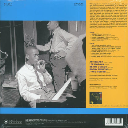 Art Blakey & The Jazz Messengers - Moanin? (+2 bonus tracks) (ltd. ed.) (180g) Vinyl Record