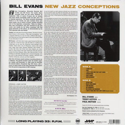 Bill Evans - New Jazz Conceptions (+bonus track) (mono) (ltd. ed.) (180g) Vinyl Record
