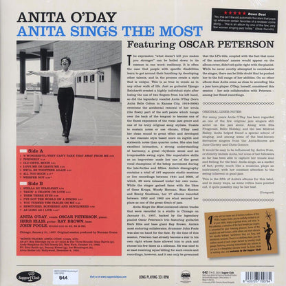 Anita O'Day - Anita Sings The Most (+3 bonus tracks) (ltd. ed.) (180g) Vinyl Record