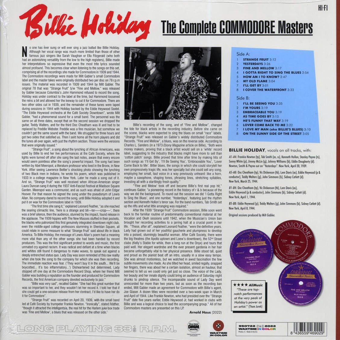 Billie Holiday - The Complete Commodore Masters (ltd. ed.) (180g) (brown vinyl) Vinyl Record