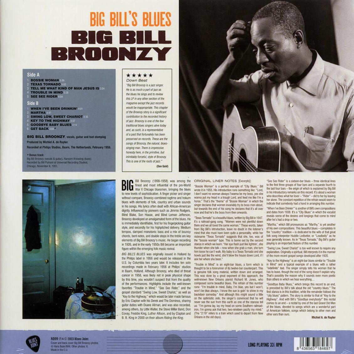 Big Bill Broonzy - Big Bill's Blues (+bonus track) (ltd. ed.) (180g) Vinyl Record