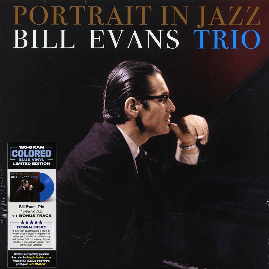 Bill Evans Trio - Portrait In Jazz (+bonus track) (ltd. ed.) (180g) (blue vinyl) Vinyl Record