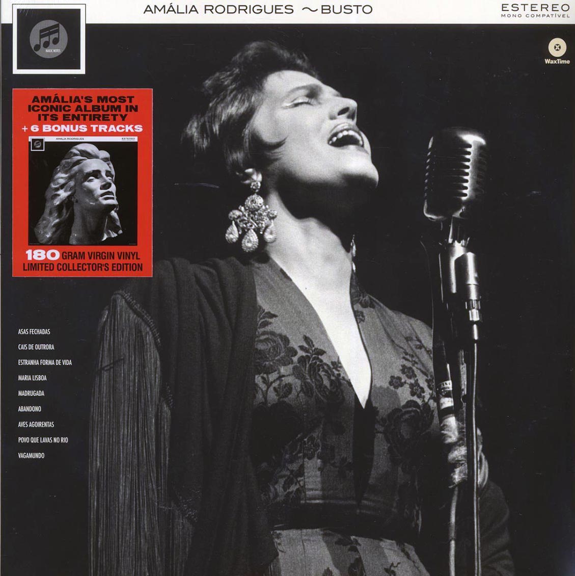 Amalia Rodrigues - Busto (+6 bonus tracks) (ltd. ed.) (180g) Vinyl Record