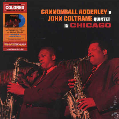 Cannonball Adderley, John Coltrane - Quintet In Chicago (+bonus track) (ltd. ed.) (180g) (blue vinyl) Vinyl Record