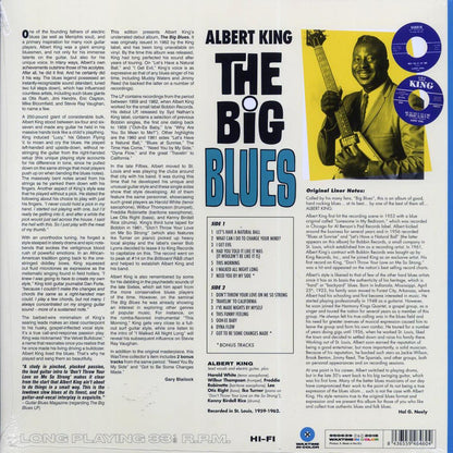 Albert King - The Big Blues (+2 bonus tracks) (ltd. ed.) (180g) (blue vinyl) Vinyl Record