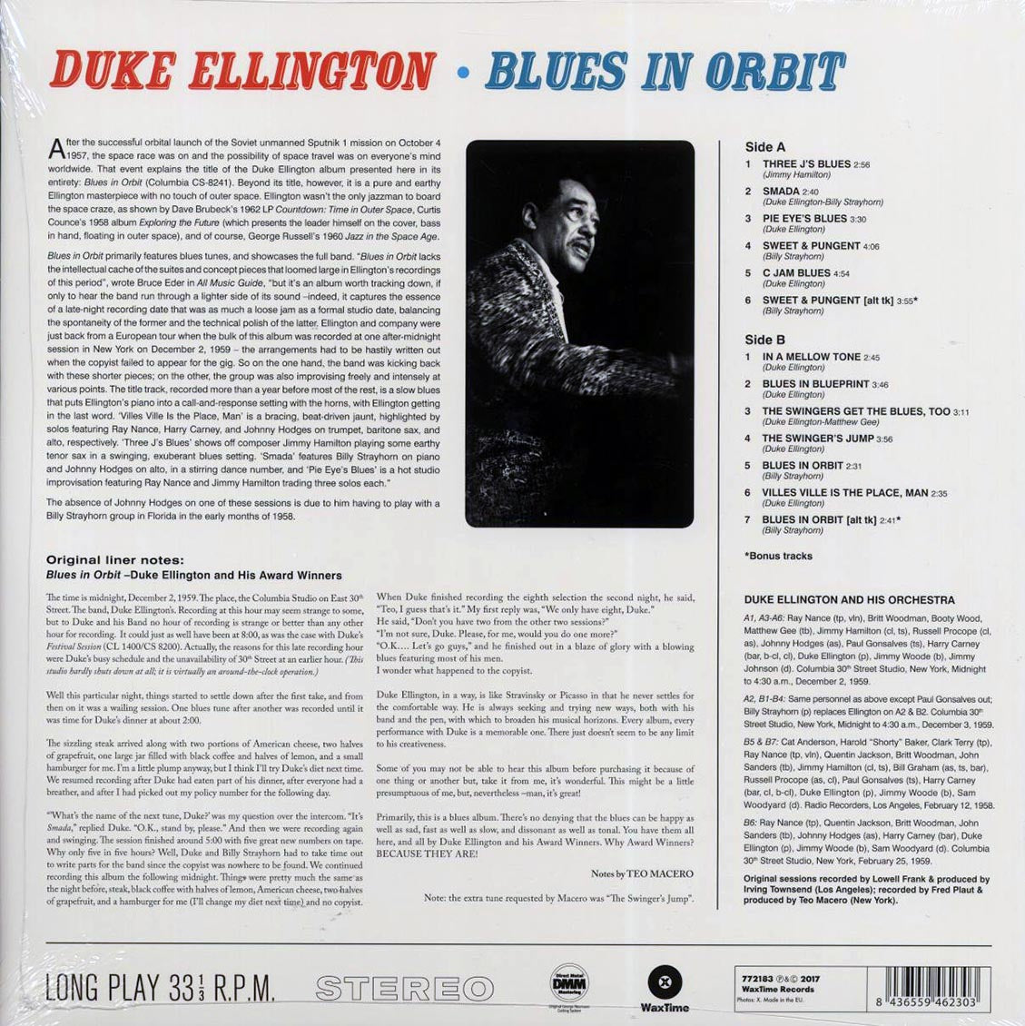 Duke Ellington - Blues In Orbit (+2 bonus tracks) (ltd. ed.) (180g) Vinyl Record