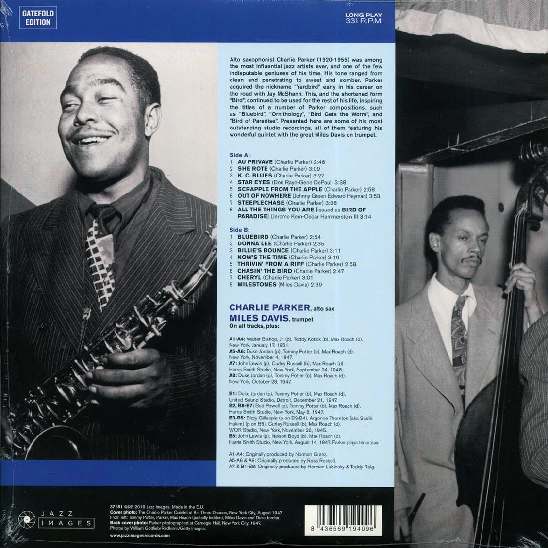 Charlie Parker Quintet, Miles Davis - Bluebird (ltd. ed.) (180g) Vinyl Record