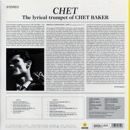 Chet Baker - Chet (ltd. ed.) (180g) (yellow vinyl) Vinyl Record