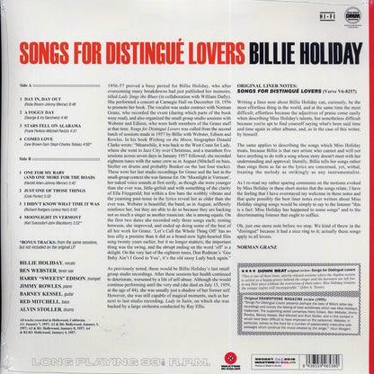 Billie Holiday - Songs For Distingu? Lovers (+2 bonus tracks) (ltd. ed.) (180g) (orange vinyl) Vinyl Record