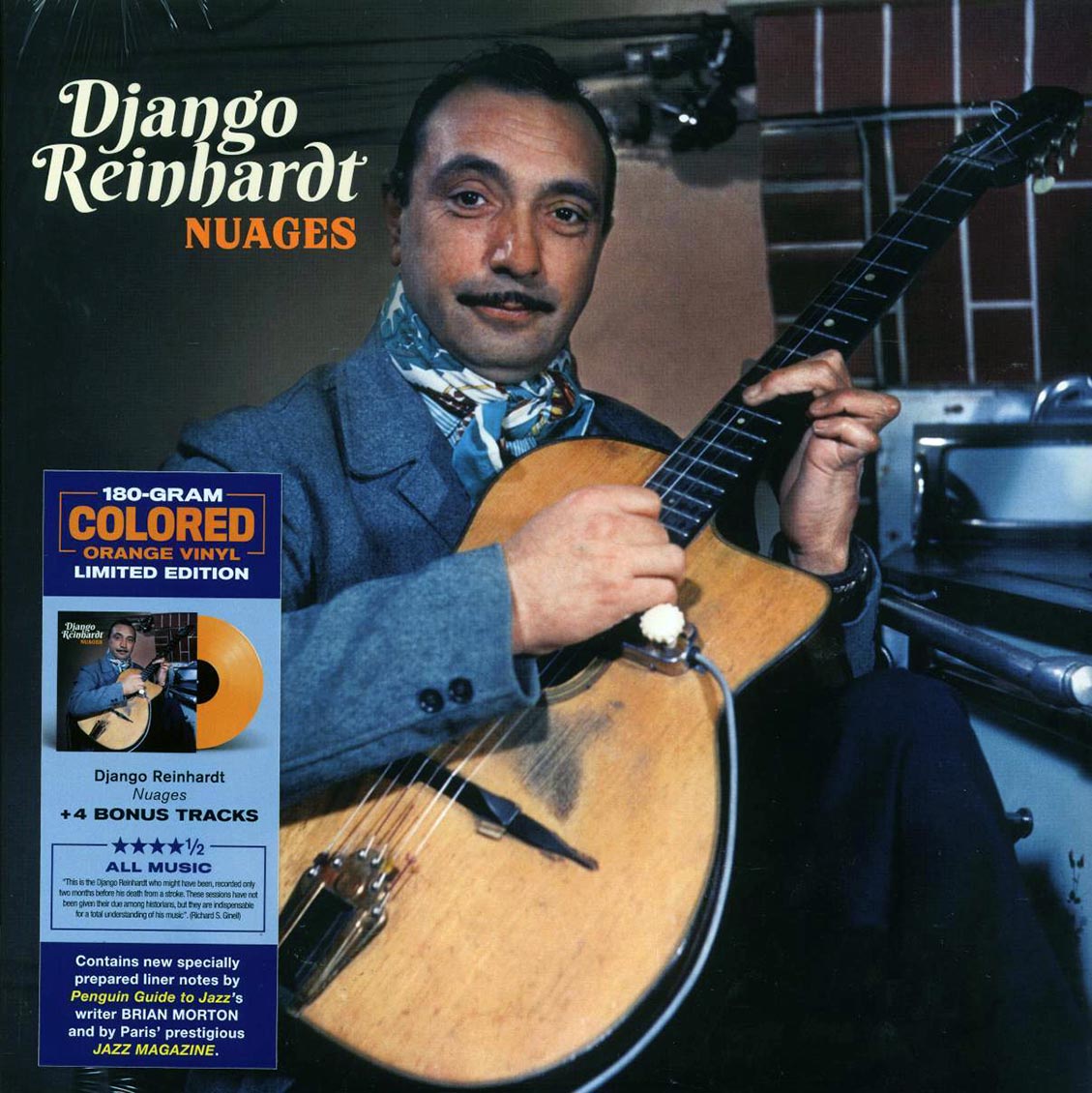 Django Reinhardt - Nuages (+4 bonus tracks) (ltd. ed.) (180g) (orange vinyl) Vinyl Record