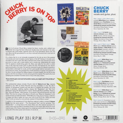Chuck Berry - Berry Is On Top (+2 bonus tracks) (ltd. ed.) (180g) Vinyl Record
