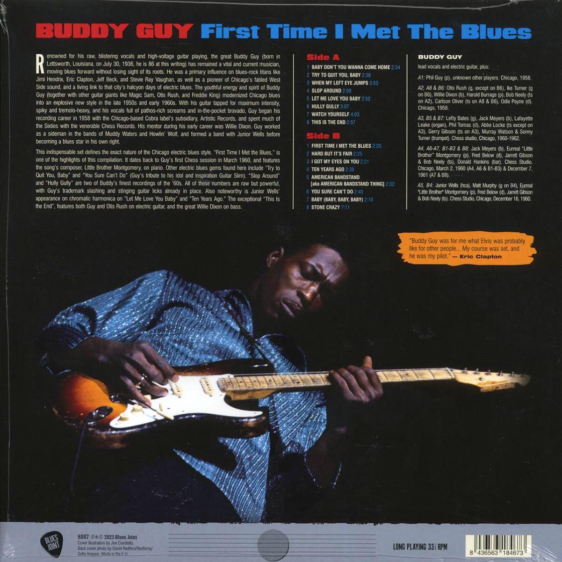 Buddy Guy - First Time I Met The Blues (ltd. ed.) (180g) Vinyl Record
