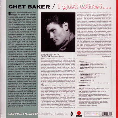 Chet Baker, Bobby Jaspar - I Get Chet (+bonus track) (ltd. ed.) (180g) (red vinyl) Vinyl Record