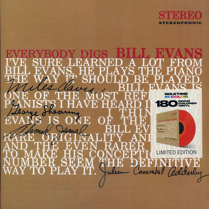 Bill Evans - Everybody Digs Bill Evans (ltd. ed.) (180g) (red vinyl) Vinyl Record