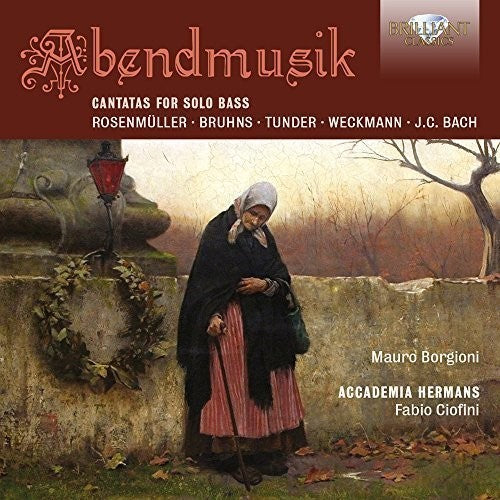 the album cover for Mauro Borgioni - Abendmusik - Cantatas for Solo Bass