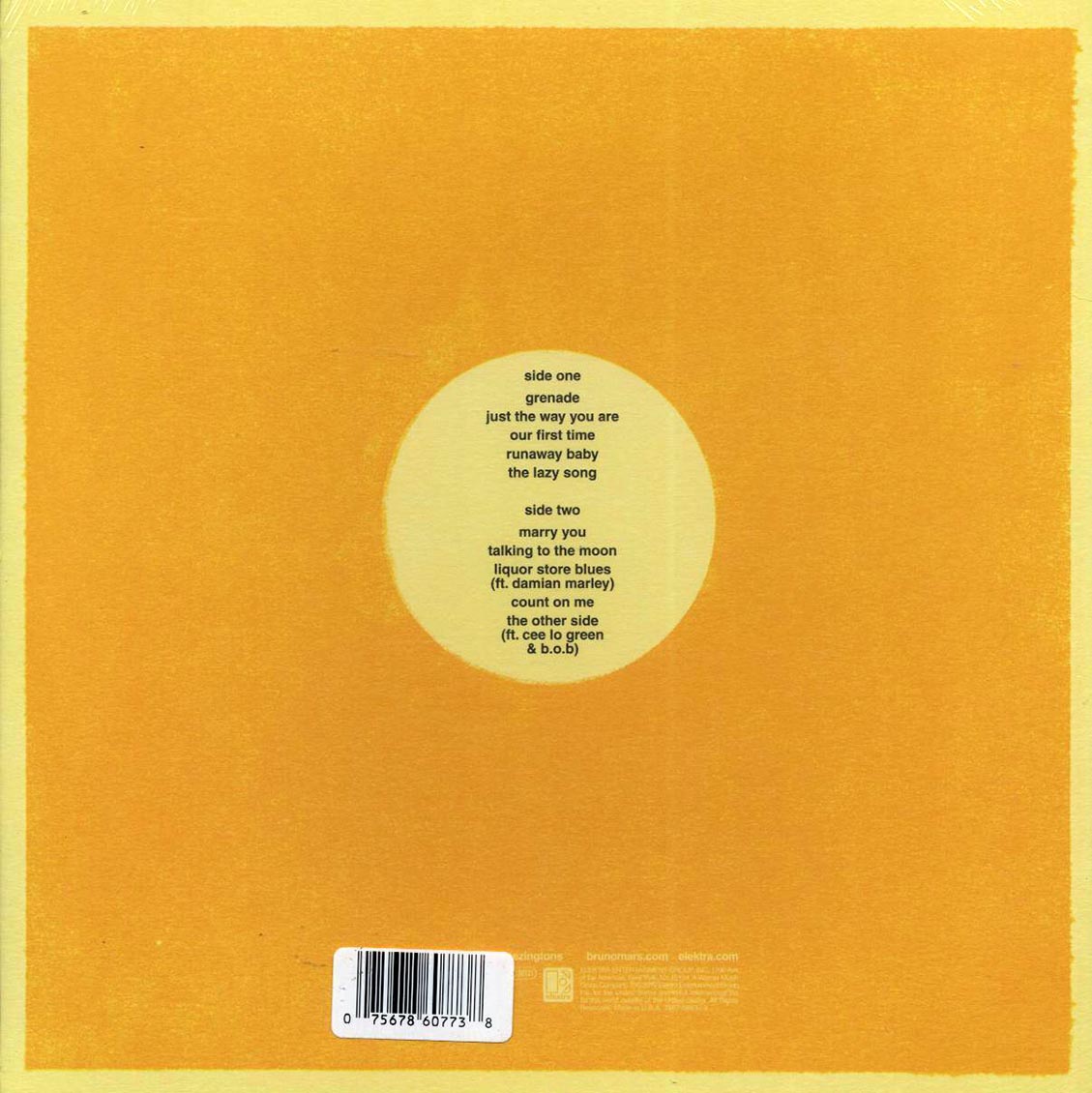 Bruno Mars - Doo-Wops & Hooligans (ltd. ed.) (yellow vinyl) Vinyl Record